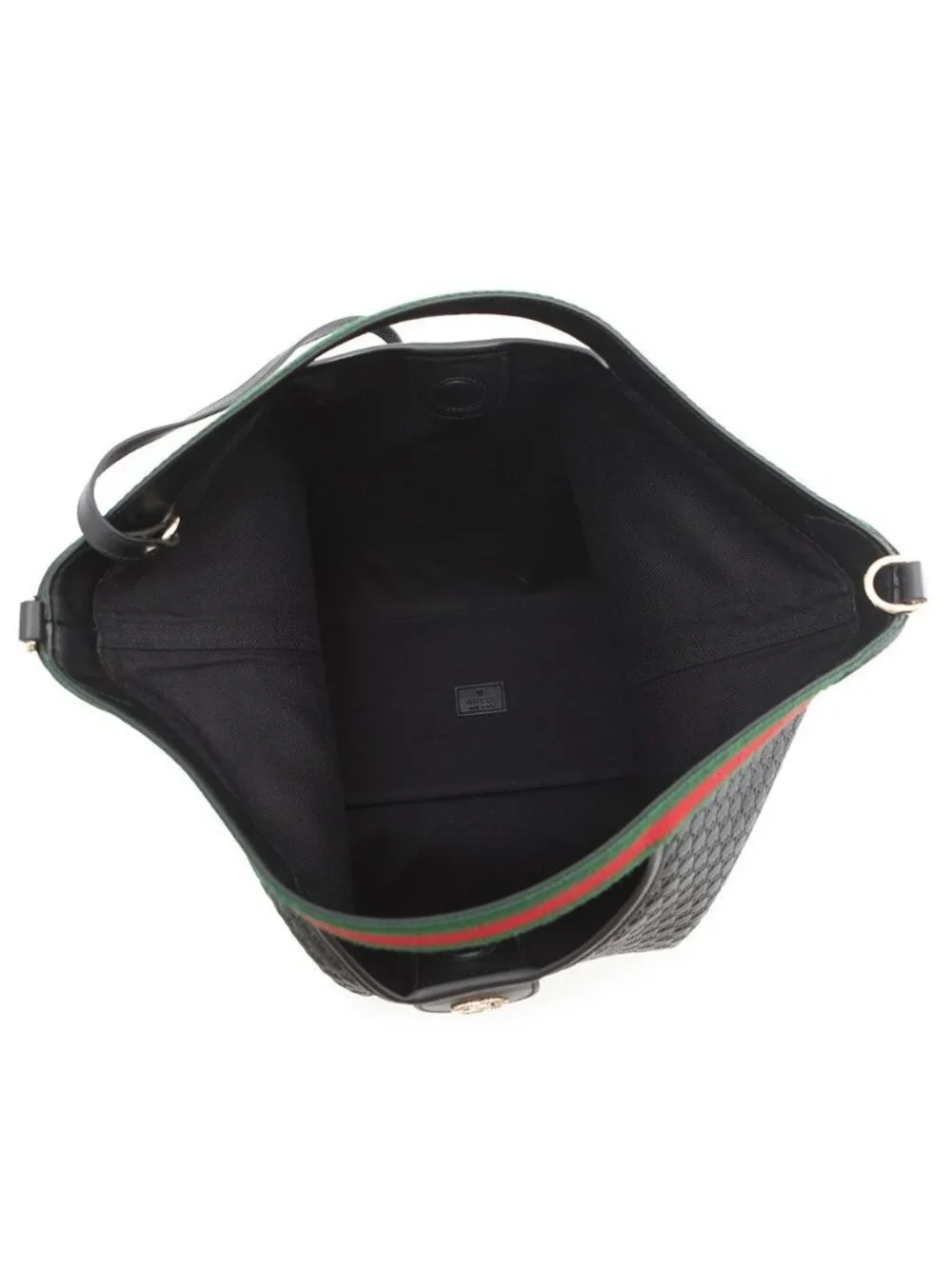 Gucci Tote Ophidia Micro Guccissima Giglio Large 2-Way Black